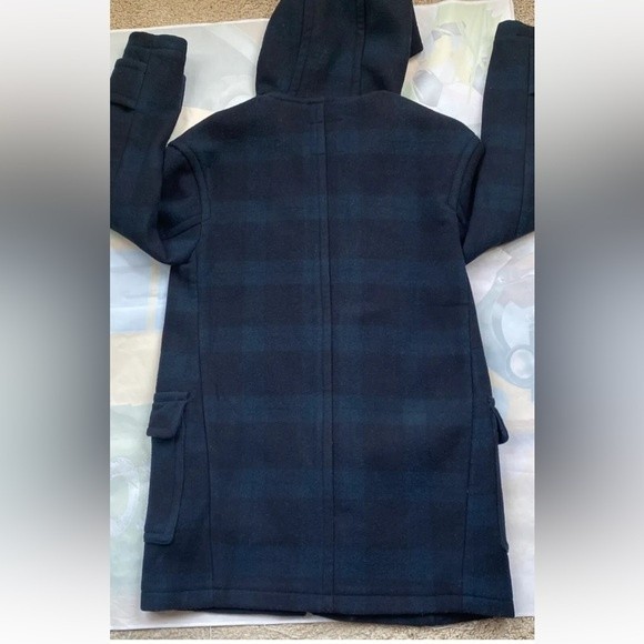 Abercrombie Fitch Wool Blend Pea Coat Women's Winter Zip Hoodie Pockets … - Picture 12 of 12